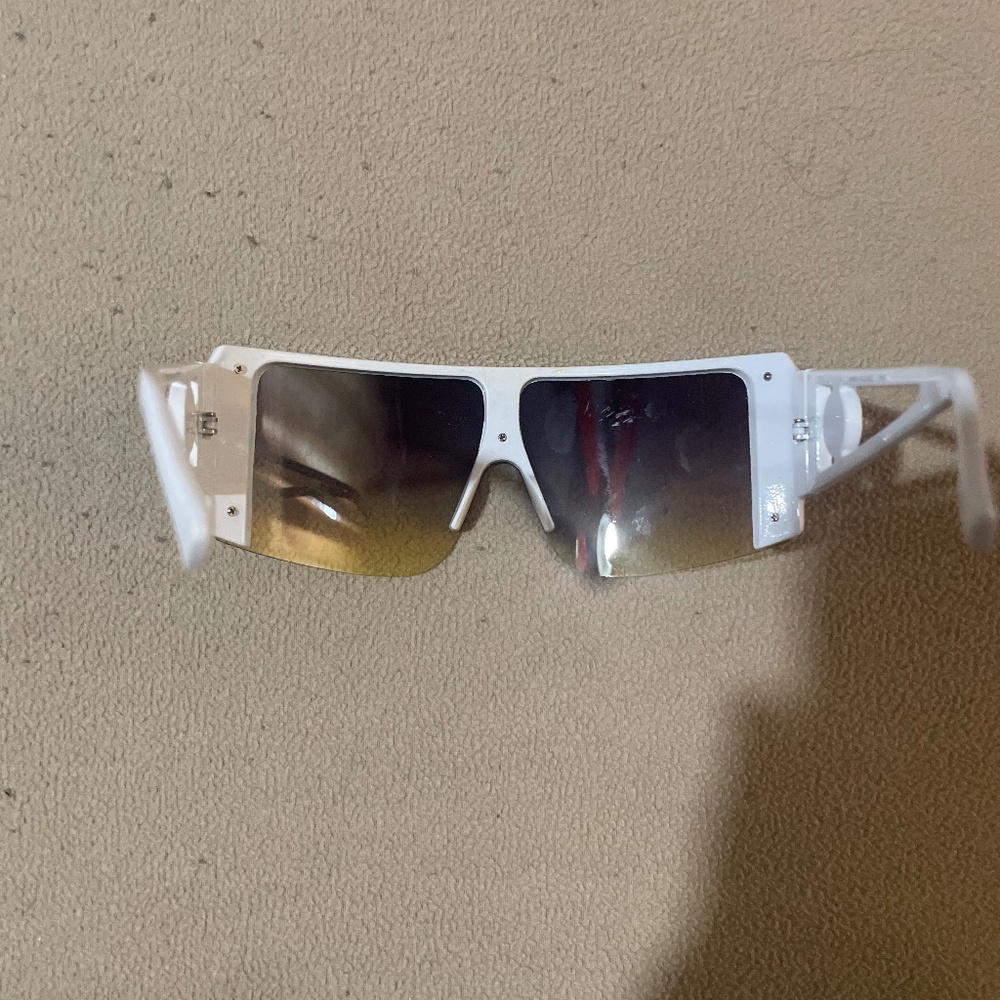 Futuristic White Sunglasses
